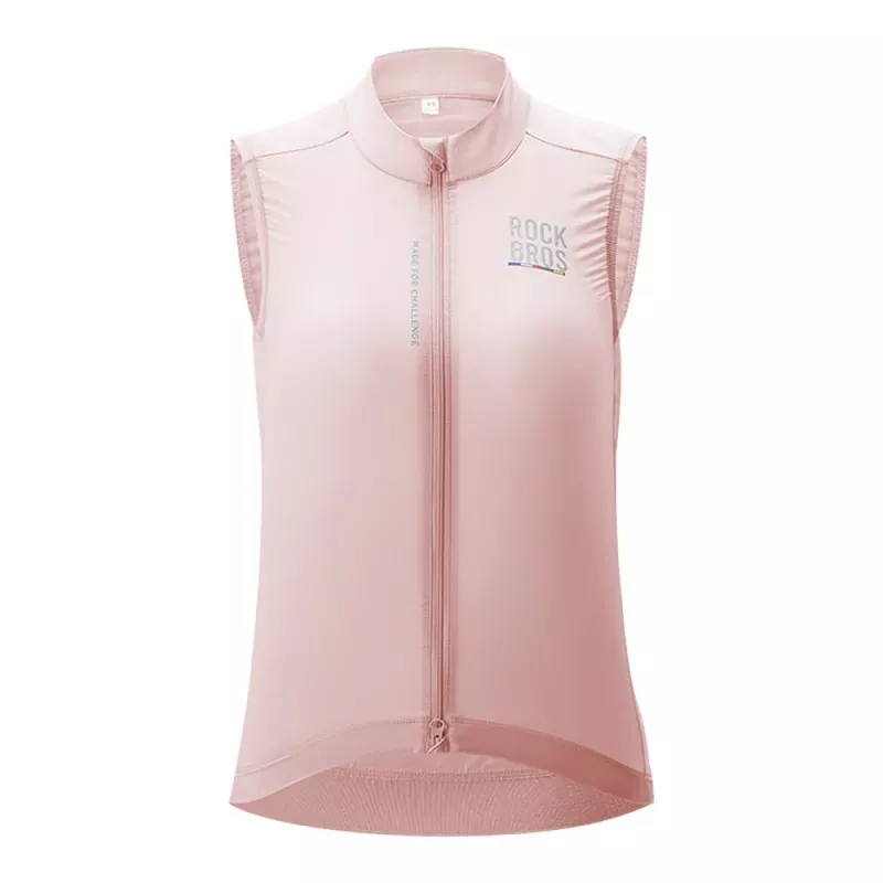ROCKBROS TLMJ003 ROAD TO SKY colete de ciclismo leve e respirável para mulher M - rosa
