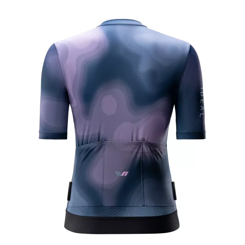 ROCKBROS mulher TVI camisola de ciclismo manga curta Navy Blue tamanho S