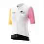Rockbros camisola de ciclismo para mulher com estampa manga curta branco tamanho S