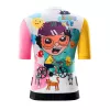 Rockbros camisola de ciclismo para mulher com estampa manga curta branco tamanho S