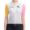 Rockbros camisola de ciclismo para mulher com estampa manga curta branco tamanho S