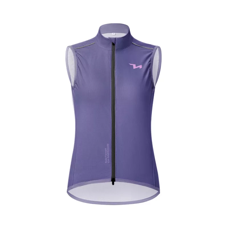 ROCKBROS mulher colete de ciclismo corta-vento MJ008 TVI roxo tamanho L