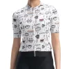 ROCKBROS mulher camisola de ciclismo manga curta L - branco