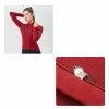 ROCKBROS mulher camisola de ciclismo térmica manga comprida YPW065 vermelho tamanho M