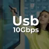 Claroc cabo USB-C 5m 4K@60Hz 60W PD 10Gbps