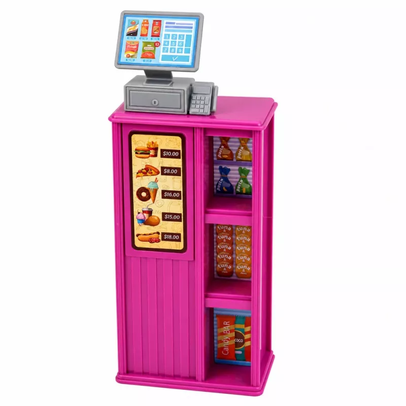 LEAN TOYS Anlily boneca caixa vendedora registadora conjunto de brincar de alimentos