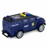 LEAN TOYS SWAT unidade especial carro de polícia escala 1:32 com luzes, sons e ação pull-back - azul-marinho