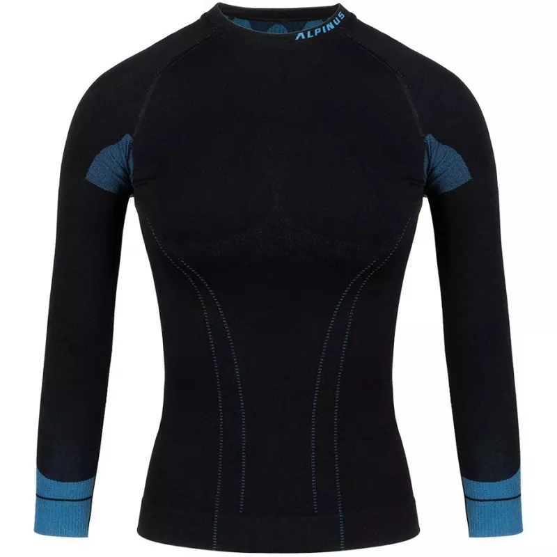 Alpinus Tactical Mulher Sweatshirt térmico base layer preto-azul GT43210 tamanho S