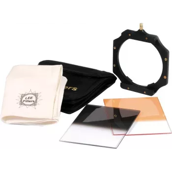 Lee Filters FHSK Kit de suporte de filtros 100mm com anéis adaptadores de 77mm e 82mm