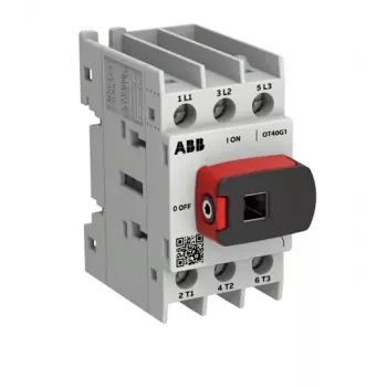 ABB OT Plus OT40G1-3BS40 A Interruptor seccionador de carga tripolar 40A com manípulo direto