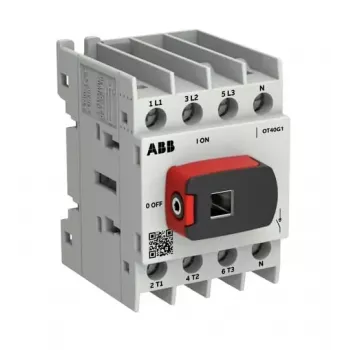 ABB OTOT40G1-4BSN2Plus 40A Interruptor seccionador de carga tetrapolar, quadro G1, montagem no solo