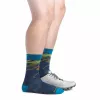 Darn Tough Ridge Runner Micro Crew Meias de corrida ultraleves - meia-noite