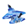 LEAN TOYS 16645 F-16 Fighting Falcon avião de combate com controlo remoto, efeitos sonoros e luminosos, 2,4 GHz, Cinzento