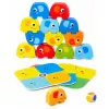 LEAN TOYS torre de elefantes jogo de destreza elefantes em equilíbrio com cartas coloridas 46 peças