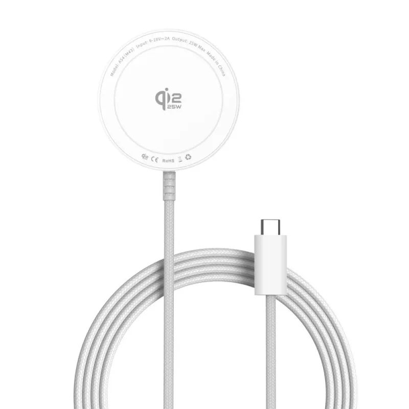 TECH-PROTECT A54 carregador sem fios MagSafe magnético 25W Qi2.2 Branco