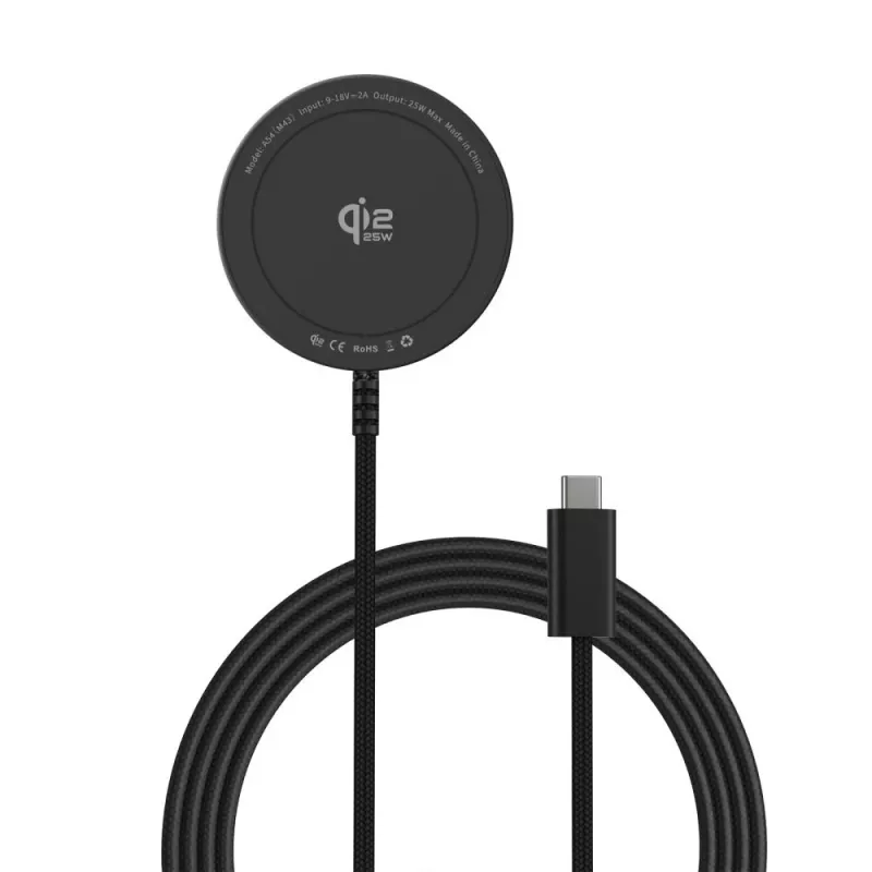 TECH-PROTECT A54 carregador sem fios MagSafe magnético 25W Qi2.2 Preto