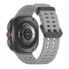 Tech-Protect Iconband Pro pulseira de silicone para Samsung Galaxy Watch Ultra 1/2 47mm Cinzento