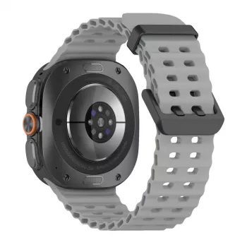 Tech-Protect Iconband Pro pulseira de silicone para Samsung Galaxy Watch Ultra 1/2 47mm Cinzento