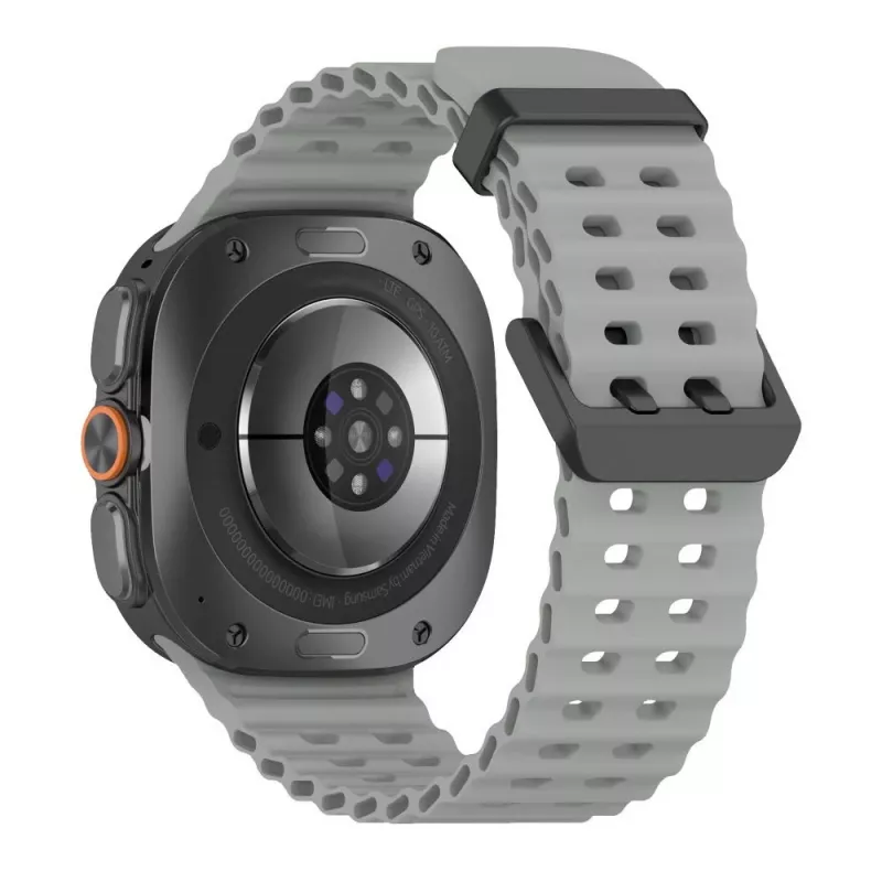 Tech-Protect Iconband Pro pulseira de silicone para Samsung Galaxy Watch Ultra 1/2 47mm Cinzento
