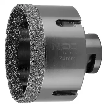 NEO TOOLS broca de coroa diamantada 72 mm x M14 (55-316)