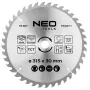 NEO TOOLS lâmina de serra circular TCT 315 mm, 40 dentes, furo 30 mm, corte de madeira