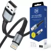 3mk Hyper Cable N-SERIES USB-A para Lightning 1m 5V/2.4A 12W preto