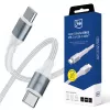 3mk Hyper Cable N-SERIES USB-C para USB-C 1m 100W branco