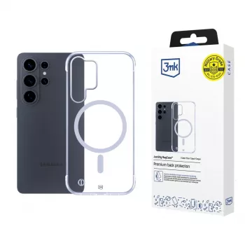 3MK Just20g MagCase para Samsung Galaxy S26 Ultra - Capa traseira MagSafe transparente
