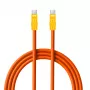 Cabo Newell USB-C para USB-C 100W, 2m, silicone, laranja-amarelo