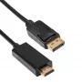 Cabo AKYGA AK-AV-05 DisplayPort para HDMI 1,8 m preto
