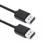 Cabo Qoltec DisplayPort v1.2, macho para macho, 1,8 m, preto, 4K 60Hz