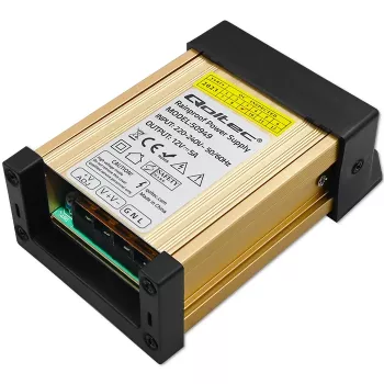 Fonte de alimentação comutada LED QOLTEC IP45 60W 12V 5A à prova de água