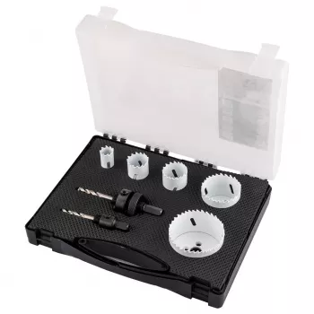 GRAPHITE Conjunto de serras copo bi-metal 19-68 mm, 7 peças