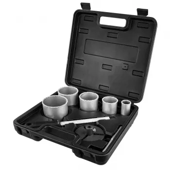 GRAPHITE Conjunto de serras copo de tungsténio 32-83 mm, 8 peças