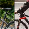 Cadeado em U para bicicleta Rockbros RKS610-BK - preto, aço temperado, arco de 14 mm, segurança 8/10, 2 chaves, suporte