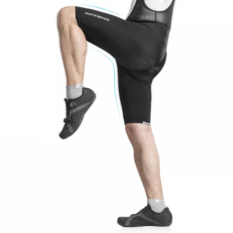 Calções de ciclismo para homem ROCKBROS RK2002L com almofada 3D, preto, tamanho L