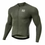 Camisola de ciclismo de manga comprida para homem ROCKBROS ROAD TO SKY verde tamanho S