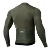 Camisola de ciclismo de manga comprida para homem ROCKBROS ROAD TO SKY verde tamanho S