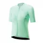 Rockbros camisola de ciclismo de mulher verde tamanho L - manga curta, absorvente de humidade, proteção UV, 3 bolsos traseiros