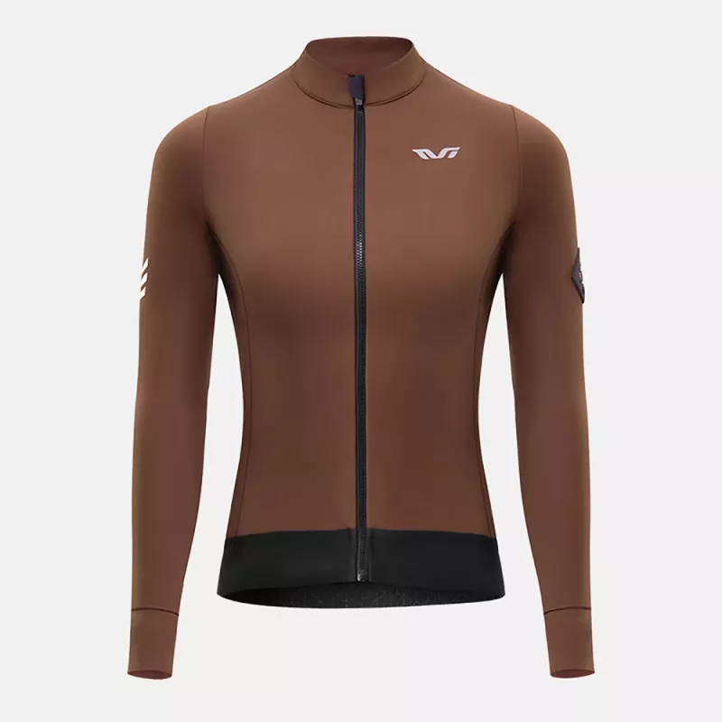 Rockbros YDWT006 TVI casaco de ciclismo de inverno de mulher outono/inverno M - castanho