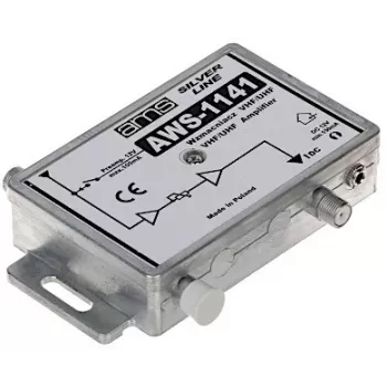 Amplificador de antena AWS-1141 21dB – Amplificador de sinal de TV interior para DVB-T/T2