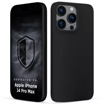 3MK PROTECTION Capa Hardy Mellow para Apple iPhone 14 Pro Max - preto, TPU flexível, proteção contra quedas
