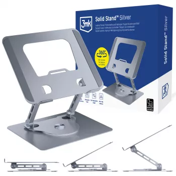 3mk Solid Stand - suporte universal prateado para telefone e tablet