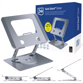 3mk Solid Stand - suporte universal prateado para telefone e tablet