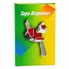 LEAN dispensador manual de fita adesiva com tensor, largura 50 mm, vermelho e preto