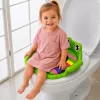 LEAN TOYS capa de assento de sanita para criança, assento macio com pegas, verde