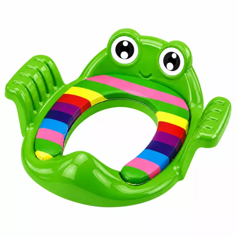 LEAN TOYS capa de assento de sanita para criança, assento macio com pegas, verde