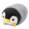 LEAN TOYS pinguim de peluche, peluche macio branco e cinzento 16 cm