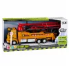 LEAN TOYS camião de bomba de betão RC brinquedo com luzes, sons, jato de água, escala 1:40