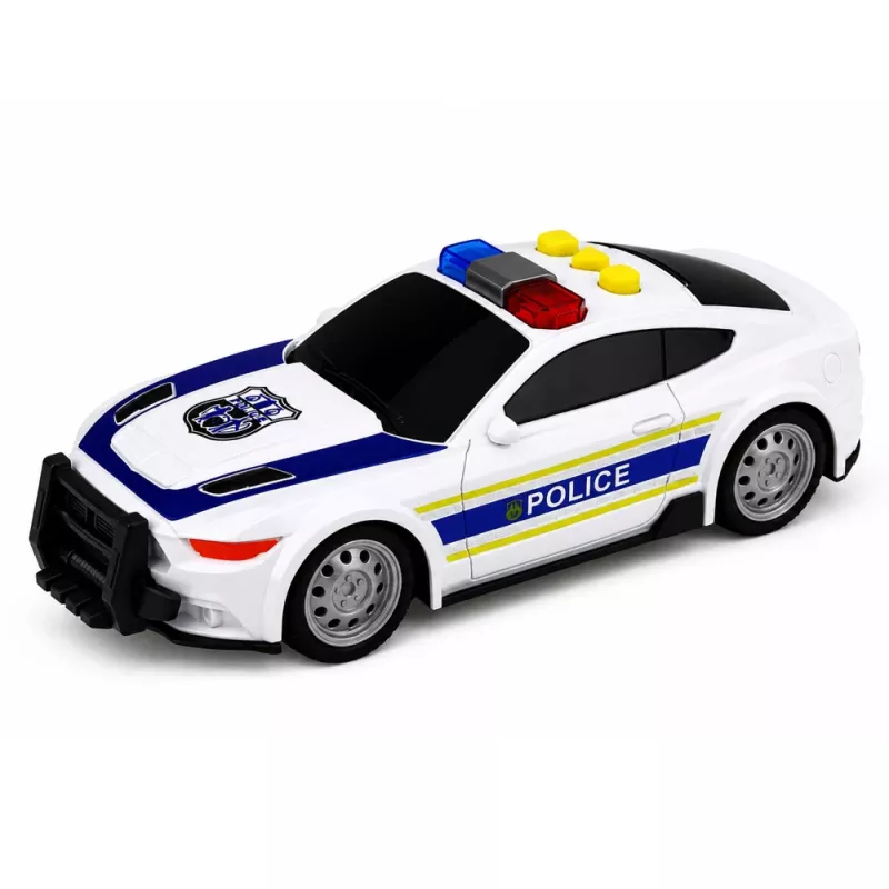LEAN TOYS conjunto de polícia helicóptero mota carro de polícia luzes sons 1:32
